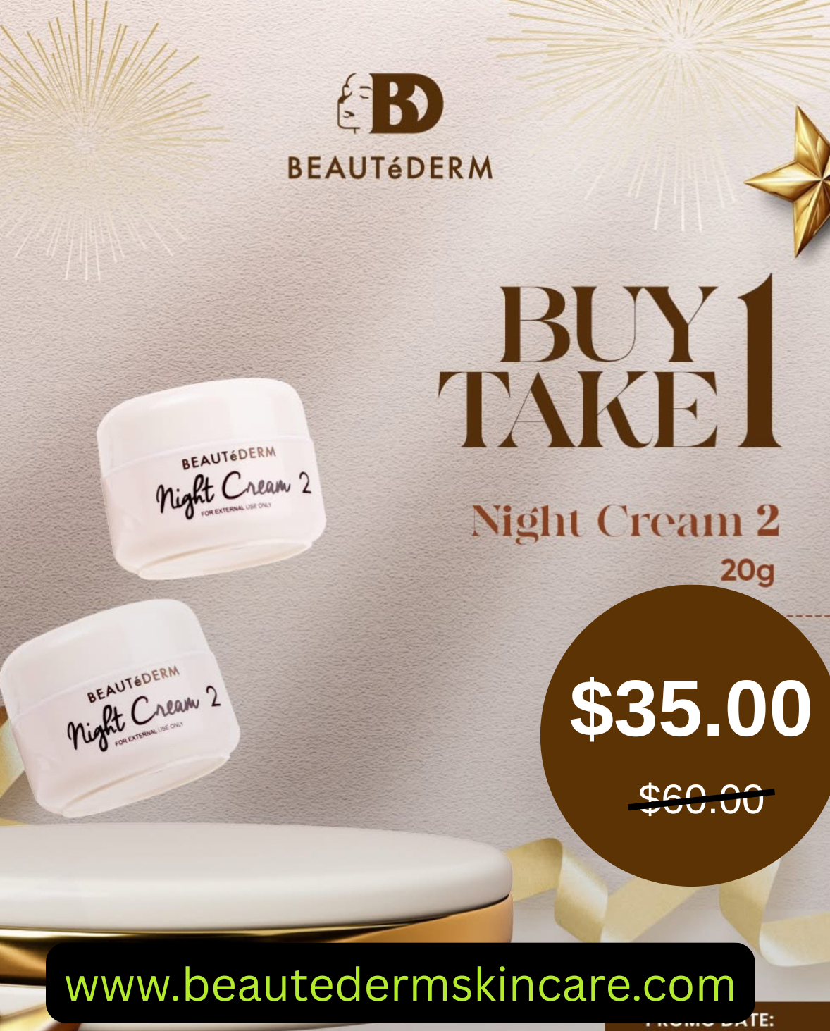 Buy1 Get1 Free -Night Cream2 20g- Moisturizing