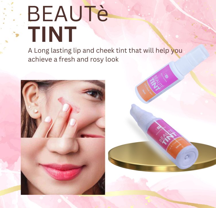 Beautederm's Beaute Tint 30ml - A long lasting lip and cheek tint
