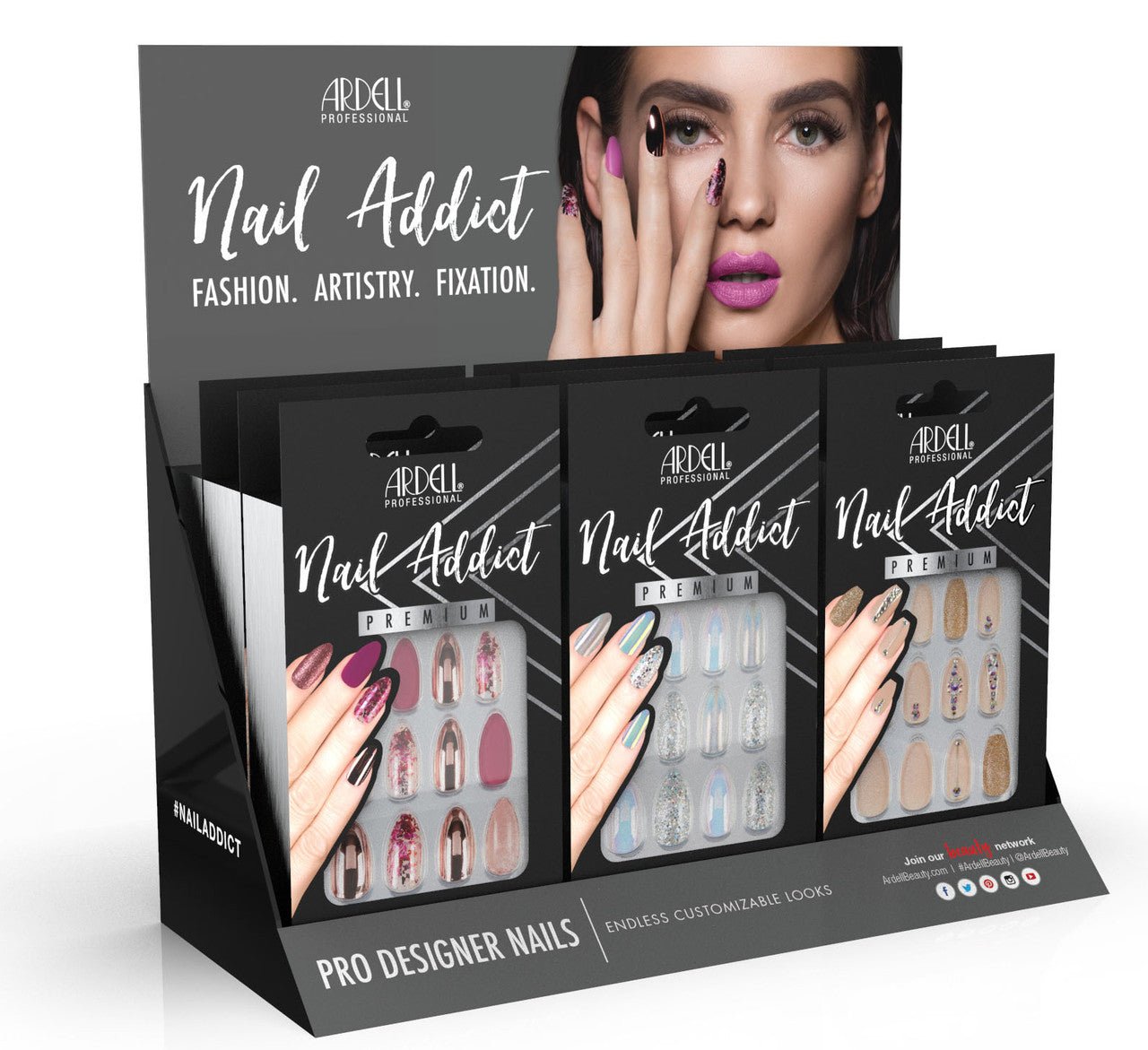 Ardell Nail Addict Salon Display (9 Piece)