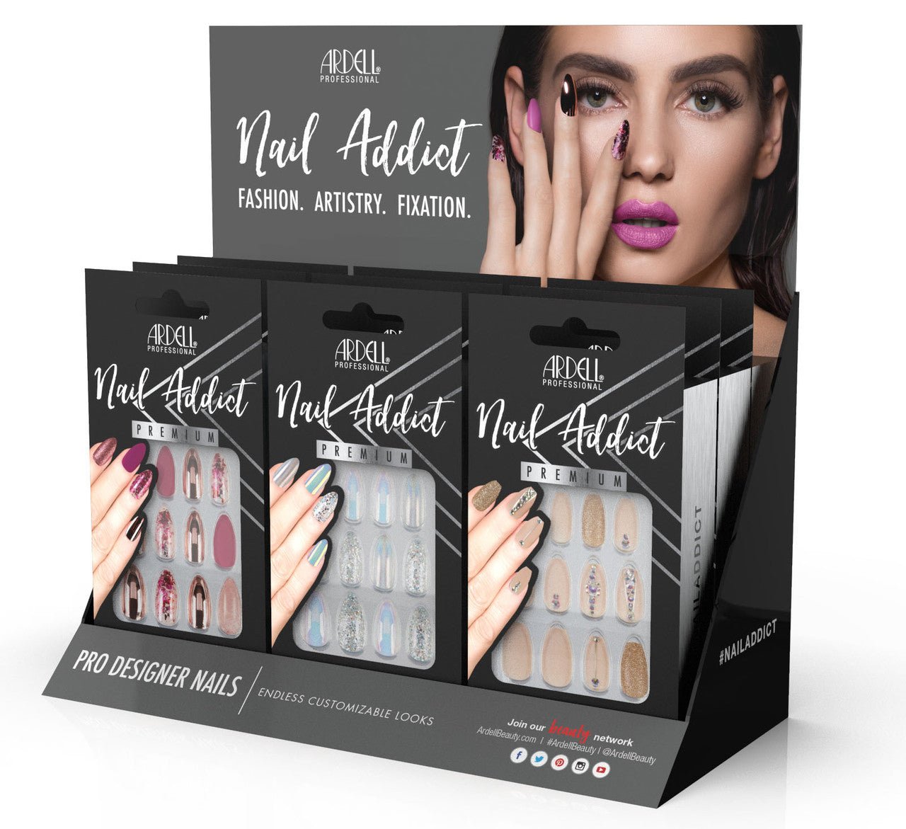 Ardell Nail Addict Salon Display (9 Piece)