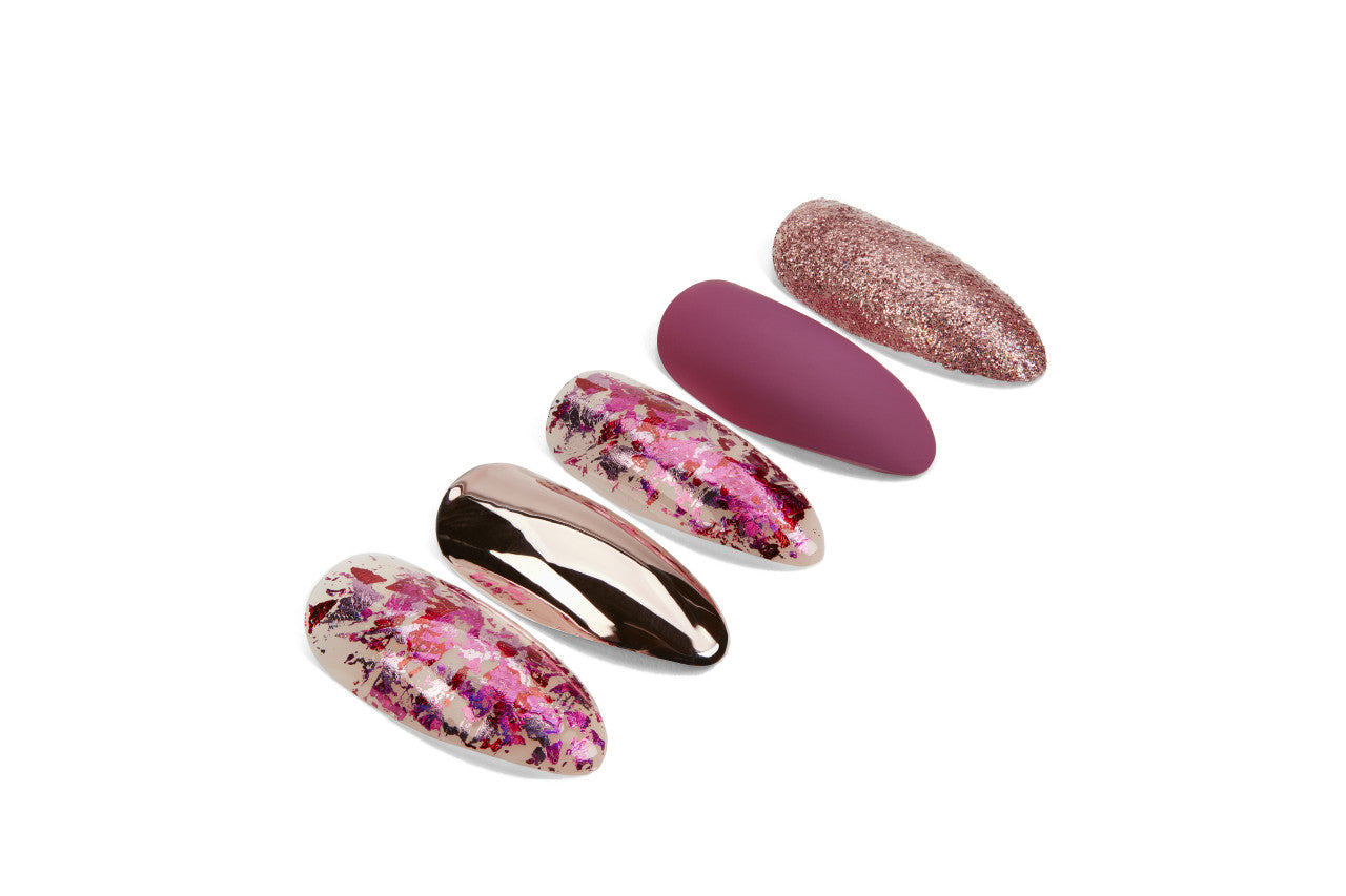 Ardell Nail Addict - Chrome Pink Foil Tips