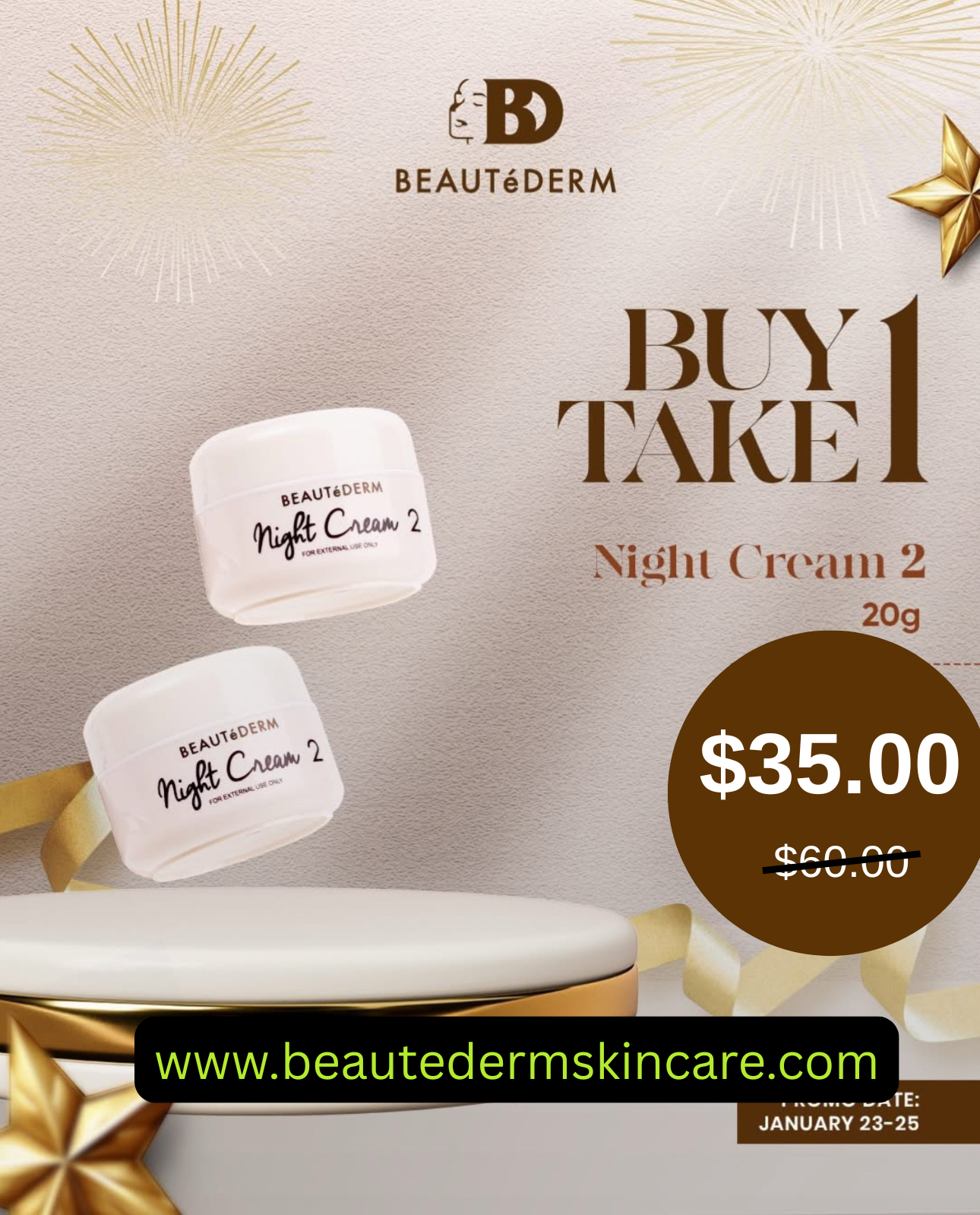 Buy1 Get1 Free -Night Cream2 20g- Moisturizing
