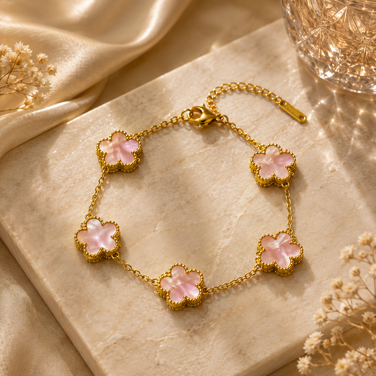 Five clover bracelet - Gold
