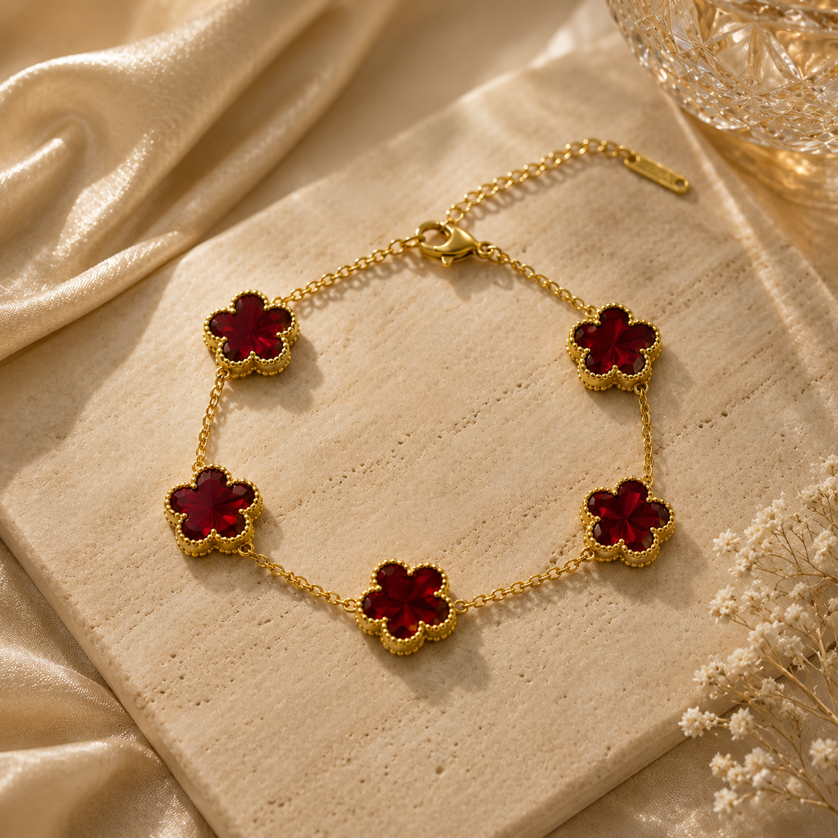 Five clover bracelet - Gold