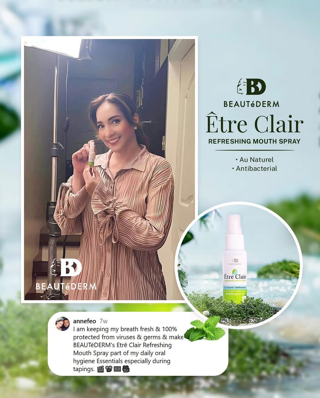 Beautederm Etre Clair Refreshing Mouth Spray (30ml)