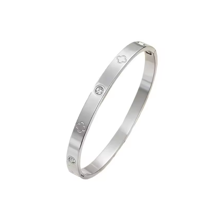 Love Bracelet with Zircons - Gold