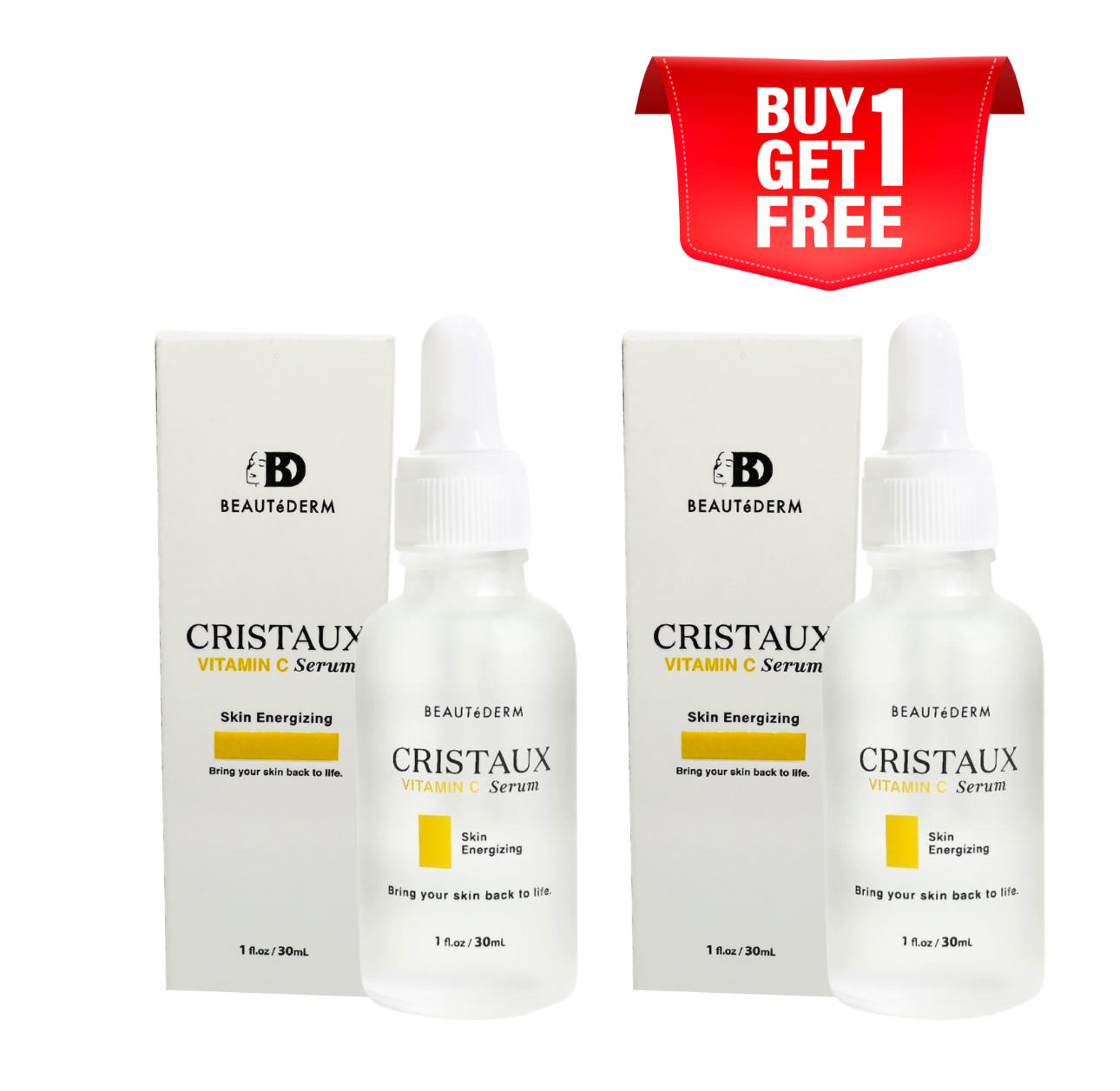 BUY 1 GET 1 FREE - Cristaux Vitamin C Serum (30ml)