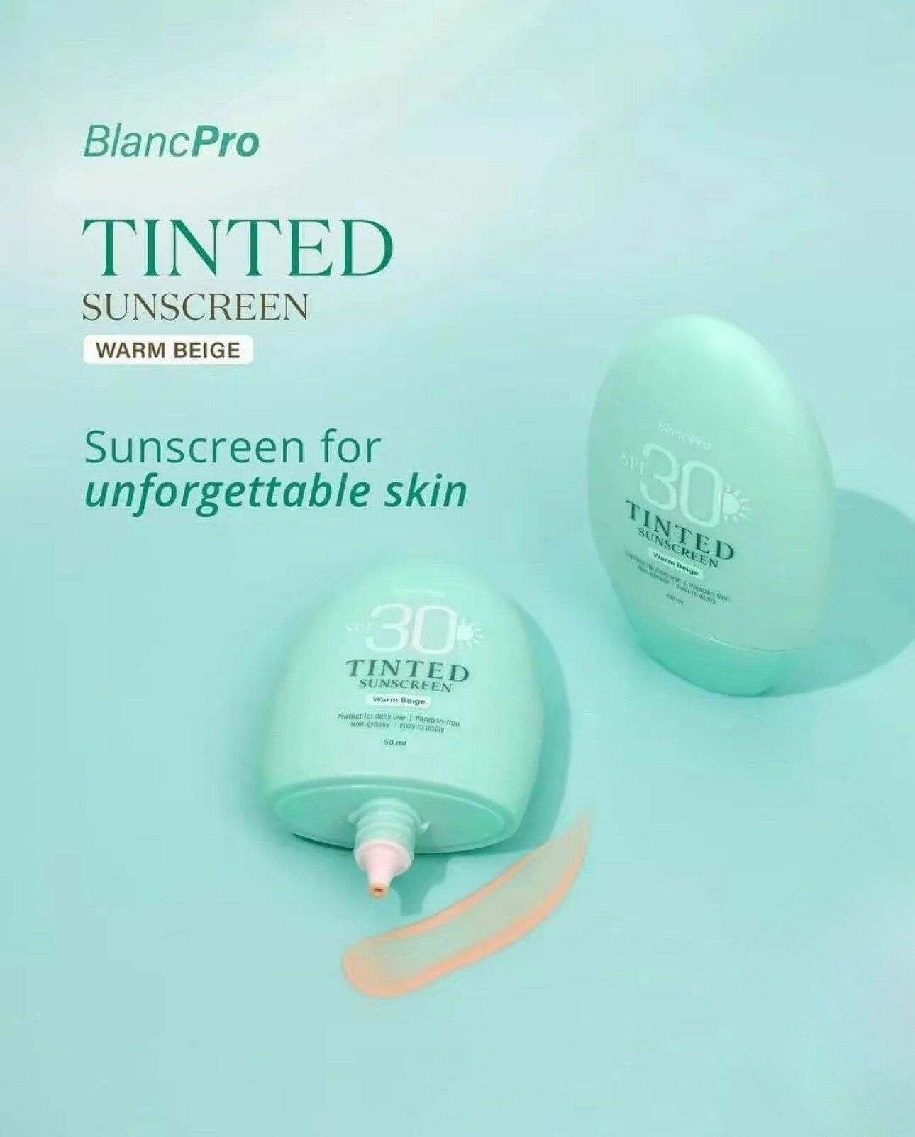 Beautederm Tinted Sunscreen 50ml SPF 30- warm beige