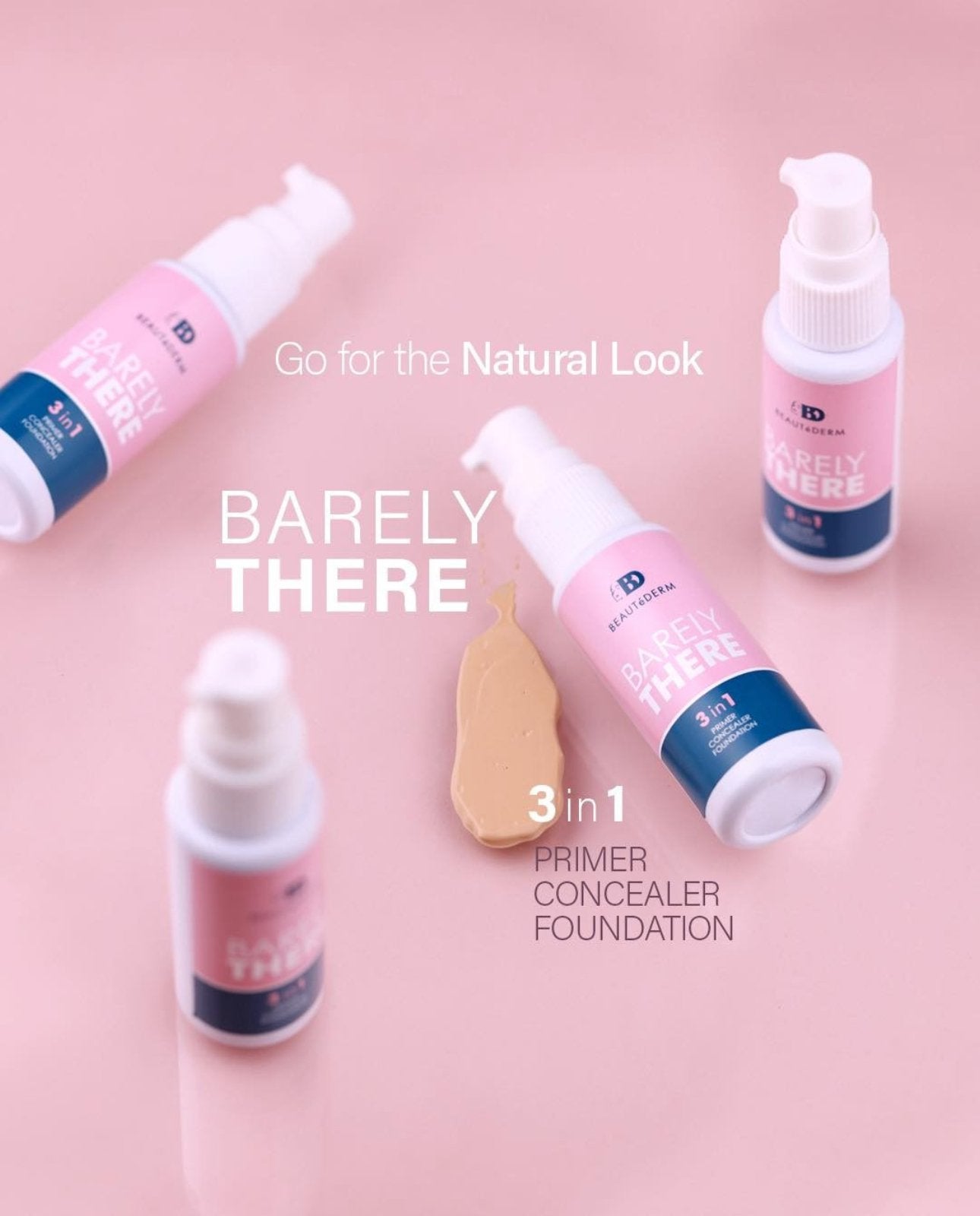 Beautederm Barely There 3 in 1 Liquid Foundation 30ml 