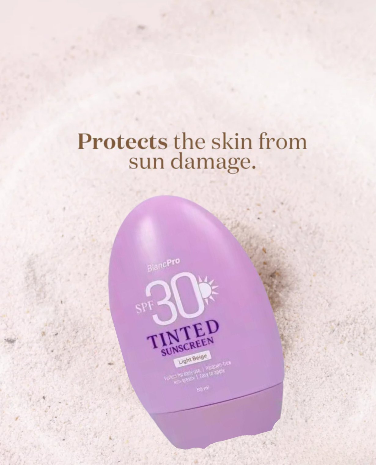 Blancpro Tinted Sunscreen 50ml SPF 30- light beige 